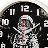 Часы настенные круг d=30 см, корпус белый "Космонавт", Рубин, 3027-044