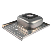  Мойка накладная 50х60мм 0.6мм с сифоном 6050AB Accoona 