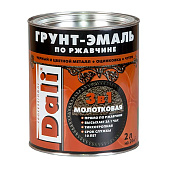 Молотковая ГРУНТ - ЭМАЛЬ по ржавчине "DALI" 2л - серый Молотковая ГРУНТ - ЭМАЛЬ по ржавчине "DALI" 2л - серый