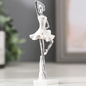  Сувенир Маленькая балерина в белом платье, 10х3х4,5 см, полистоун, 4838245 
