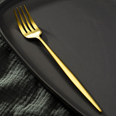 Вилка столовая Magistro «Оску базис», 20,5 см, цвет золотой 7892818 Вилка столовая Magistro «Оску базис», 20,5 см, цвет золотой 7892818