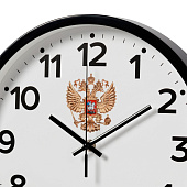 Часы настенные круг d=30 см, корпус черный, "Россия", 3027-022 Часы настенные круг d=30 см, корпус черный, "Россия", 3027-022