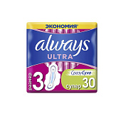 Гигиенические прокладки ALWAYS Ultra ароматизированные Super Quatro 30шт Гигиенические прокладки ALWAYS Ultra ароматизированные Super Quatro 30шт
