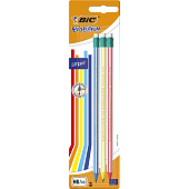  Набор карандашей чернографитных BIC Evolution Stripes 3 шт., HB, с ластиком, 8902781 