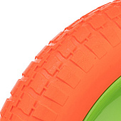 Колесо полиуретановое 3.00-8, длина оси 90мм, подшипник 16мм Сибртех 689755 Колесо полиуретановое 3.00-8, длина оси 90мм, подшипник 16мм Сибртех 689755