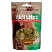 Лакомство для собак Деревенские печенье с говядиной и шпинатом, 100 гр