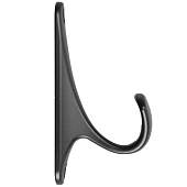 Крючок мебельный CAPPIO CLASSIC, однорожковый, цвет черный 9617925 Крючок мебельный CAPPIO CLASSIC, однорожковый, цвет черный 9617925