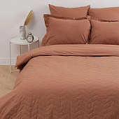  Пододеяльник 205х210 Цвет Эмоций стеганый на молнии всесезонный поплин, кэмел 