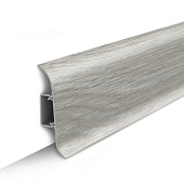 Плинтус Идеал Классик (под проводку) 55мм Ясень серый 2.2м Плинтус Идеал Классик (под проводку) 55мм Ясень серый 2.2м