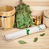  Лежак 180х60 см Банный рай, полушерсть, белый 