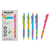  Ручка шариковая автомат MAZARi VIVA 1.0мм, синие чернила, корп.пласт M-7368-70   3635056 