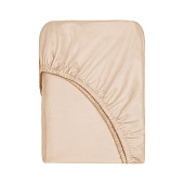 Простыня на резинке 200х200 сатин миндаль Простыня на резинке 200х200 сатин миндаль