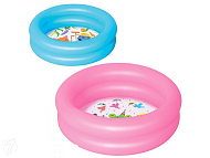 Бассейн детский круглый, бортик - 2 кольца, 61х15 см, 21 л (51061) МИКС 499379 Бассейн детский круглый, бортик - 2 кольца, 61х15 см, 21 л (51061) МИКС 499379