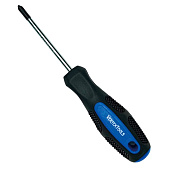  Отвертка PH2x100мм, CrV, двухкомп. рукоятка, магнитный наконечник, Vertextools 