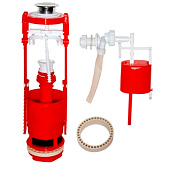 Арматура для бачка кноп 1 режим боков подвод АС-16.1М РБМ Арматура для бачка кноп 1 режим боков подвод АС-16.1М РБМ