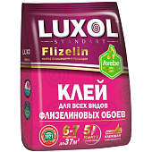Клей обойный LUXOL флизелин (Standart) 200 г Клей обойный LUXOL флизелин (Standart) 200 г