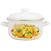  Кастрюля Лысьвенская эмаль Италия 4,5 л С-1515АП2/4 