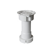  Опора цок. пласт. рег. 100-120мм, разборная, (без клипсы) под саморез  белый 1 шт 