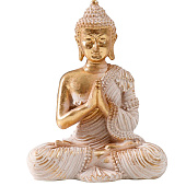  Фигурка полистоун «Будда в белом одеянии. Ладони вместе», 5?9.5?12 см 10200654 