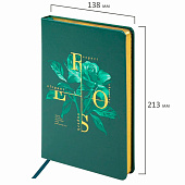 Ежедневник недатированный А5 136л, Brauberg Vista, под кожу, твердый, Rose, 112019 Ежедневник недатированный А5 136л, Brauberg Vista, под кожу, твердый, Rose, 112019