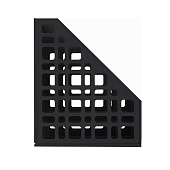 Лоток вертикальный для бумаг Brauberg Maxi Plus, 240 мм, сетчатый, черный, 237013