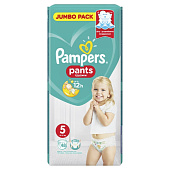  Подгузники-трусики PAMPERS Pants для мальчиков и девочек Junior (12-18 кг)48 