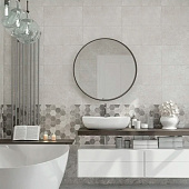  Плитка  25х50 Брилон  арт. 10-00-06-1003 серый /Нефрит (1,625м2) 