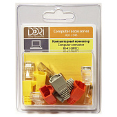 Коннектор RJ-45 (8P8C) 6 шт.+ колпачки в блистере