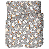  Комплект постельного белья 1,5 спальный Mariya DeLuxe Гуси Утки 500290/1 А+В 