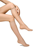  Гольфы женские MINIMI Elastic 20, 2 пары, Caramello, размер единый 