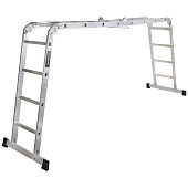 Лестница-трансформер 4х4 ступени, алюминиевая, макс. нагрузка 120кг, макс. дл. 5,15м Лестница-трансформер 4х4 ступени, алюминиевая, макс. нагрузка 120кг, макс. дл. 5,15м