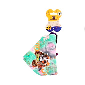  Ошейник с банданой и колокольчиком для кошек и собак мелких пород Стильный Бро, зеленый, р. M, 653-326 