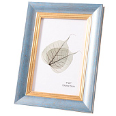 Фоторамка 10х15 пластик Габриэль синяя с золотой полосой 22х14х19 10705079 Фоторамка 10х15 пластик Габриэль синяя с золотой полосой 22х14х19 10705079