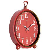 Часы настенно-настольные 26х32 см, корпус тёмно-розовый с золотом Классика Часы настенно-настольные 26х32 см, корпус тёмно-розовый с золотом Классика