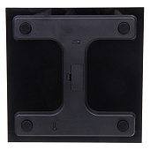  Весы напольные электронные "Stone" 28х28х0,5 см (работает от 2хААА), черный, 400-0667 