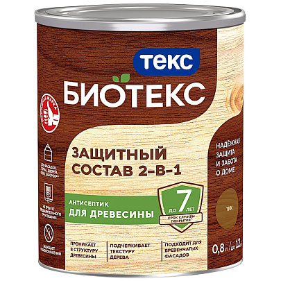 Защитный состав Биотекс Универсал тик 0,8л Защитный состав Биотекс Универсал тик 0,8л