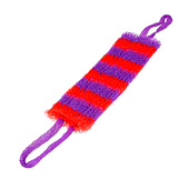  Мочалка для тела Медведь полосатый средней жесткости 12х42см 