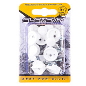 Зеркалодержатель пласт.с шур. белый 8 шт Зеркалодержатель пласт.с шур. белый 8 шт