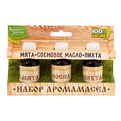 Набор "Мята, сосновое масло, пихта" 3 эфирных масла 100%  15мл   1246846