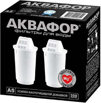 Комплект картриджей АКВАФОР А5, минерализующий, 2 штуки Комплект картриджей АКВАФОР А5, минерализующий, 2 штуки