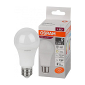 Лампа LED 15Вт Е27, груша, 3000К теплый OSRAM Лампа LED 15Вт Е27, груша, 3000К теплый OSRAM