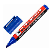  Маркер перманентный синий BRAUBERG,ULTRA MARKER, 3,5 мм, с клипом, 152206 