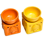  Аромалампа для эфирных масел «Голова Будды на кубе», керамика, 8.4?6.8?6.8 см, МИКС 5465302 