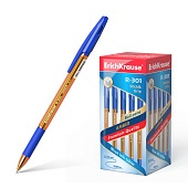  Ручка шар. ErichKrause R-301 Amber Stick синяя 0,7мм (50/400) /EK31058/ 