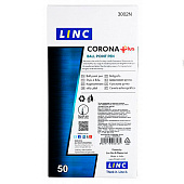  Ручка шариковая Linc Corona Plus красная 0,7 мм прозрачный корпус, 3002N/red 