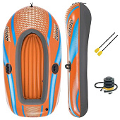 Лодка надувная Bestway Kondor 3000 212x122см, с веслами и ручным насосом арт.61146 Лодка надувная Bestway Kondor 3000 212x122см, с веслами и ручным насосом арт.61146