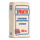 Штукатурка гипсовая Первая (30кг) /Bergauf Praktik