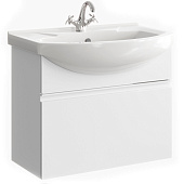  Тумба Rodos подвесная белая с раковиной Элеганс 75 T7/1 ROD01071 Aqwella 