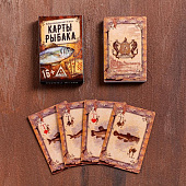 Карты игральные "Рыбалка", 9х6 см 123008 Карты игральные "Рыбалка", 9х6 см 123008