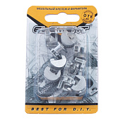 Стяжка эксцентриковая для ДСП 16 мм белый цинк 10 шт Стяжка эксцентриковая для ДСП 16 мм белый цинк 10 шт